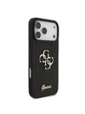 Guess Guess PU Fixed Glitter 4G Metal Logo Zadní Kryt pro iPhone 18 Pro Max Black