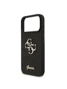 Guess Guess PU Fixed Glitter 4G Metal Logo Zadní Kryt pro iPhone 18 Pro Max Black