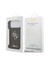 Guess Guess PU Fixed Glitter 4G Metal Logo Zadní Kryt pro iPhone 18 Pro Max Black