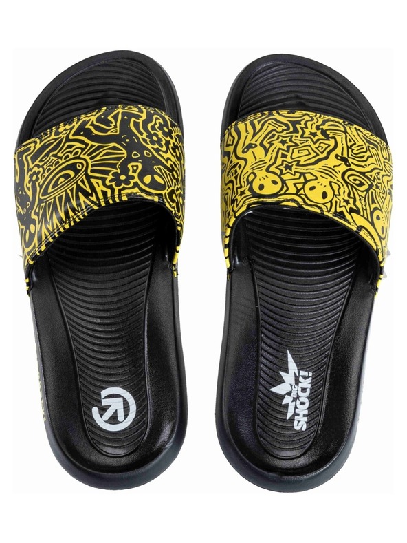Meatfly Meatfly pantofle Tonny Big Shock Black / Yellow