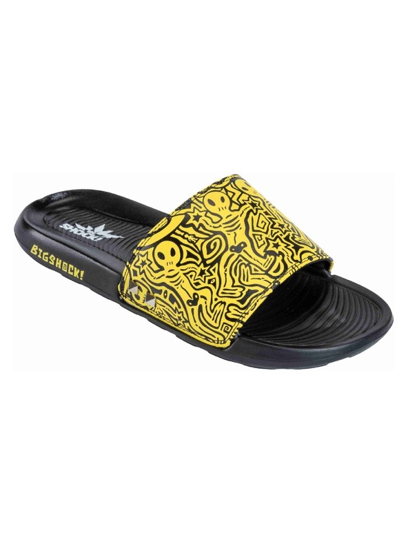 Meatfly Meatfly pantofle Tonny Big Shock Black / Yellow