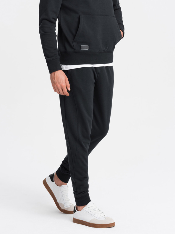 Ombre Clothing Pánské bavlněné tepláky BASIC  Ombre Clothing