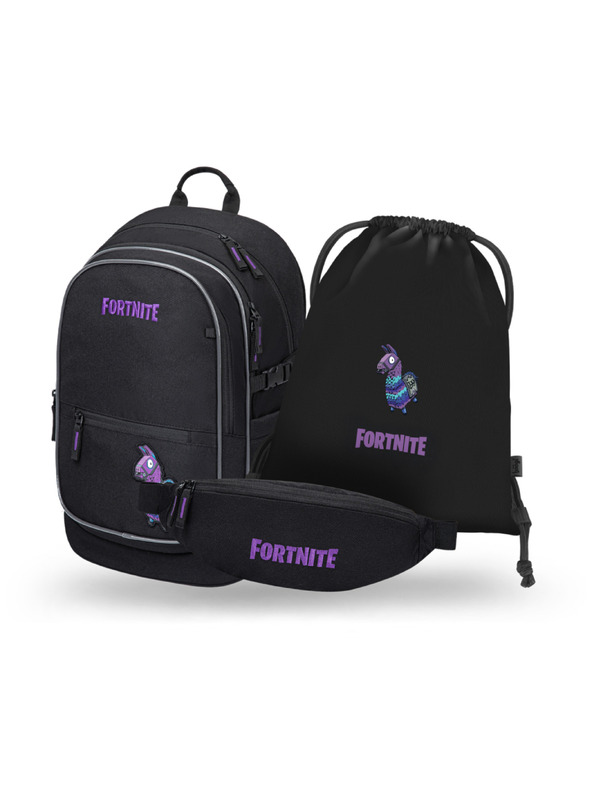 BAAGL  BAAGL SET 3 Core Fortnite Llama: batoh, sáček, ledvinka GRS