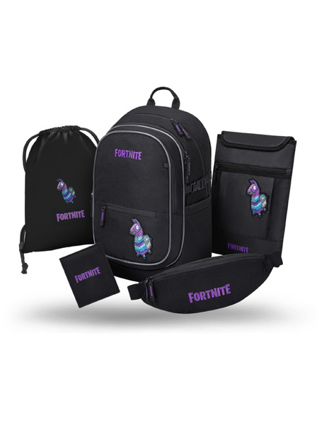 BAAGL  BAAGL SET 5 Core Fortnite Llama: batoh, sáček, ledvinka, obal na notebook, peněženka GRS
