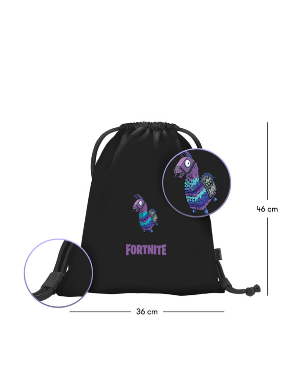 BAAGL  BAAGL SET 5 Core Fortnite Llama: batoh, sáček, ledvinka, obal na notebook, peněženka GRS
