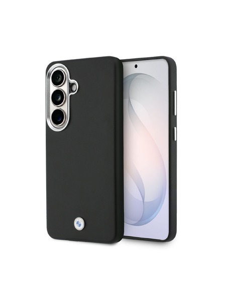 BMW BMW Signature PU Leather Metal Logo Magnetic Zadní kryt pro Samsung Galaxy S26 Black