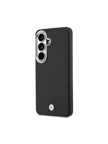 BMW BMW Signature PU Leather Metal Logo Magnetic Zadní kryt pro Samsung Galaxy S26 Black