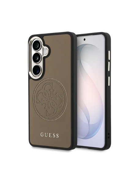 Guess Guess PU Perforated 4G Logo Magnetic Zadní Kryt pro Samsung Galaxy S26 Brown