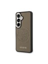 Guess Guess PU Perforated 4G Logo Magnetic Zadní Kryt pro Samsung Galaxy S26 Brown