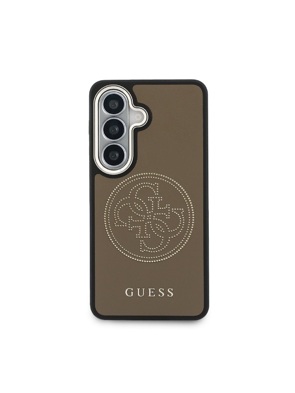 Guess Guess PU Perforated 4G Logo Magnetic Zadní Kryt pro Samsung Galaxy S26 Brown