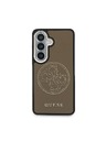 Guess Guess PU Perforated 4G Logo Magnetic Zadní Kryt pro Samsung Galaxy S26 Brown