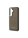Guess Guess PU Perforated 4G Logo Magnetic Zadní Kryt pro Samsung Galaxy S26 Brown