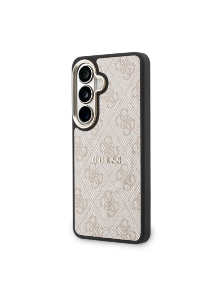 Guess Guess PU Leather 4G Gold Frame Magnetic Zadní Kryt pro Samsung Galaxy S26 Pink