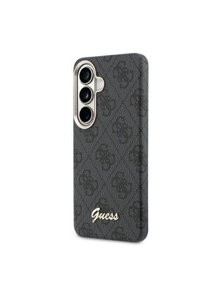 Guess Guess PU 4G Script Metal Logo Magnetic Zadní Kryt pro Samsung Galaxy S26 Black