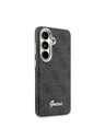 Guess Guess PU 4G Script Metal Logo Magnetic Zadní Kryt pro Samsung Galaxy S26 Black