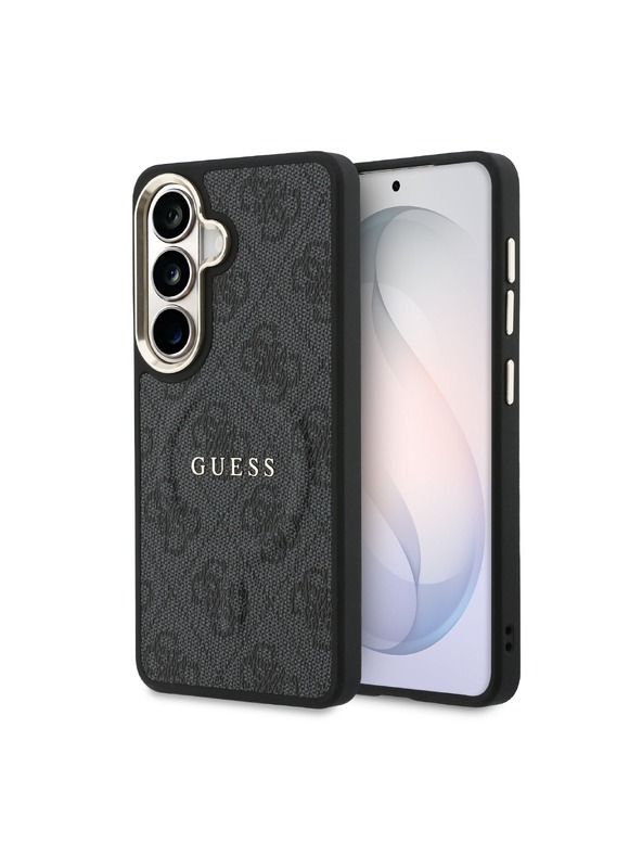 Guess Guess PU Leather 4G Gold Frame Magnetic Zadní Kryt pro Samsung Galaxy S26 Black