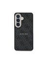 Guess Guess PU Leather 4G Gold Frame Magnetic Zadní Kryt pro Samsung Galaxy S26 Black