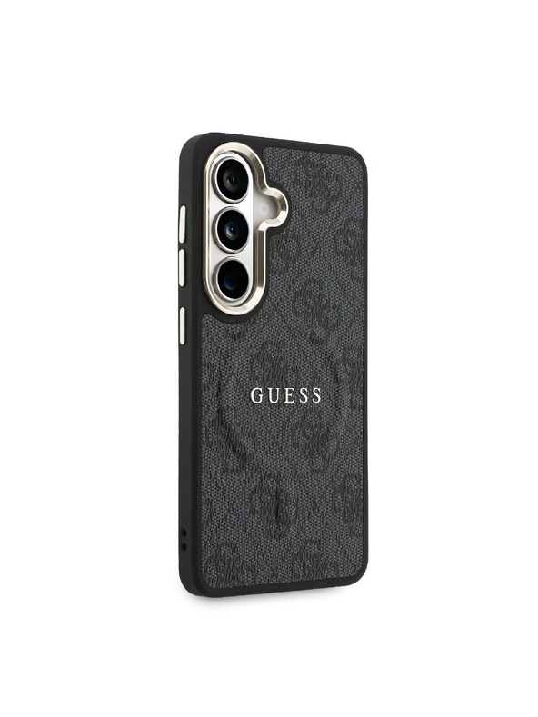 Guess Guess PU Leather 4G Gold Frame Magnetic Zadní Kryt pro Samsung Galaxy S26 Black