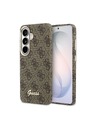 Guess Guess PU 4G Script Metal Logo Magnetic Zadní Kryt pro Samsung Galaxy S26 Brown