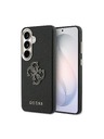 Guess Guess PU Grained 4G Resin Metal Logo Zadní Kryt pro Samsung Galaxy S26 Black