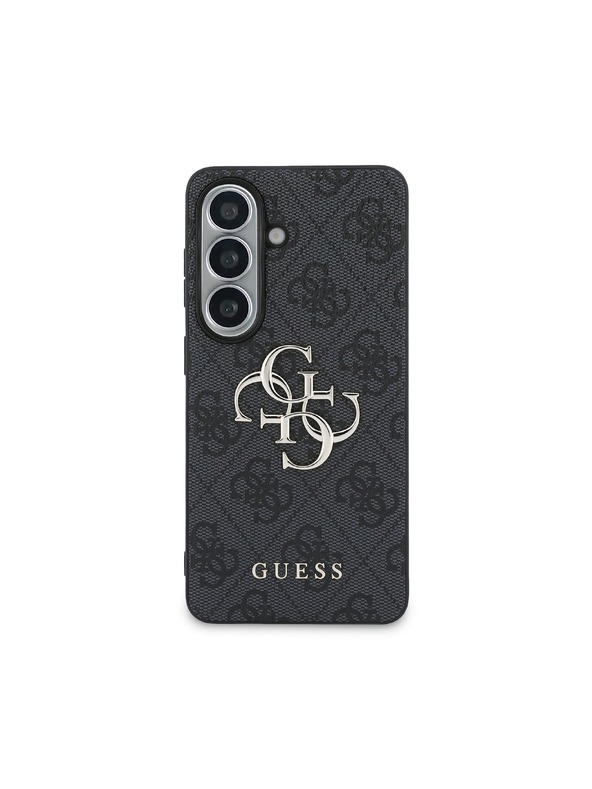 Guess Guess PU 4G Metal Logo Zadní Kryt pro Samsung Galaxy S26 Grey