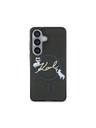Karl Lagerfeld Karl Lagerfeld IML Choupette Karl Script Logo Magnetic Zadní Kryt pro Samsung Galaxy S26 Black