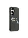 Karl Lagerfeld Karl Lagerfeld IML Choupette Karl Script Logo Magnetic Zadní Kryt pro Samsung Galaxy S26 Black