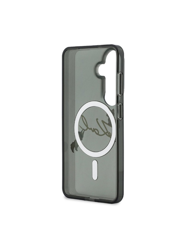Karl Lagerfeld Karl Lagerfeld IML Choupette Karl Script Logo Magnetic Zadní Kryt pro Samsung Galaxy S26 Black