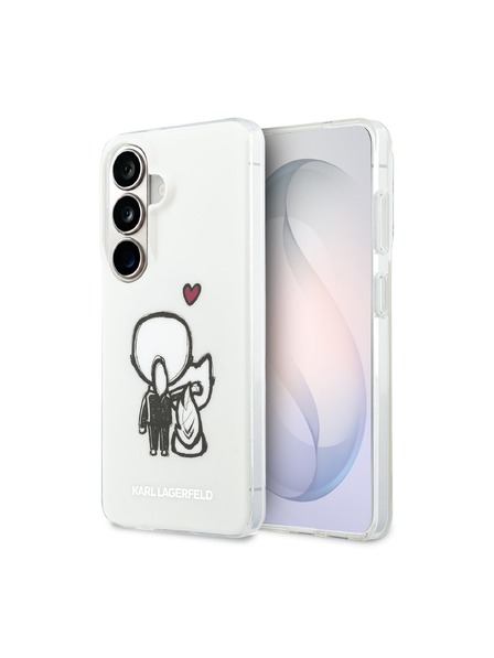 Karl Lagerfeld Karl Lagerfeld IML K&CH Back Logo Magnetic Zadní Kryt pro Samsung Galaxy S26 Transparent
