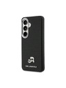Karl Lagerfeld Karl Lagerfeld Grained PU Leather K&CH Heads Magnetic Zadní Kryt pro Samsung Galaxy S26 Black