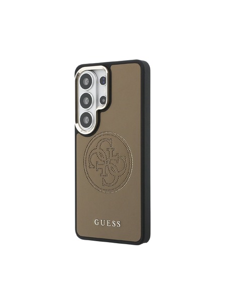 Guess Guess PU Perforated 4G Logo Magnetic Zadní Kryt pro Samsung Galaxy S26 Ultra Brown