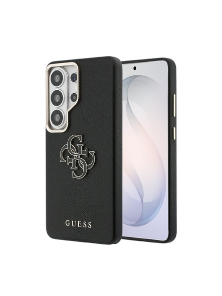 Guess Guess PU Grained 4G Resin Metal Logo Zadní Kryt pro Samsung Galaxy S26 Ultra Black