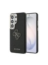 Guess Guess PU Grained 4G Resin Metal Logo Zadní Kryt pro Samsung Galaxy S26 Ultra Black