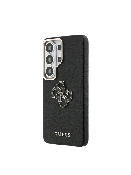 Guess Guess PU Grained 4G Resin Metal Logo Zadní Kryt pro Samsung Galaxy S26 Ultra Black