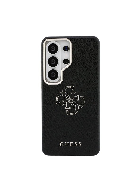 Guess Guess PU Grained 4G Resin Metal Logo Zadní Kryt pro Samsung Galaxy S26 Ultra Black