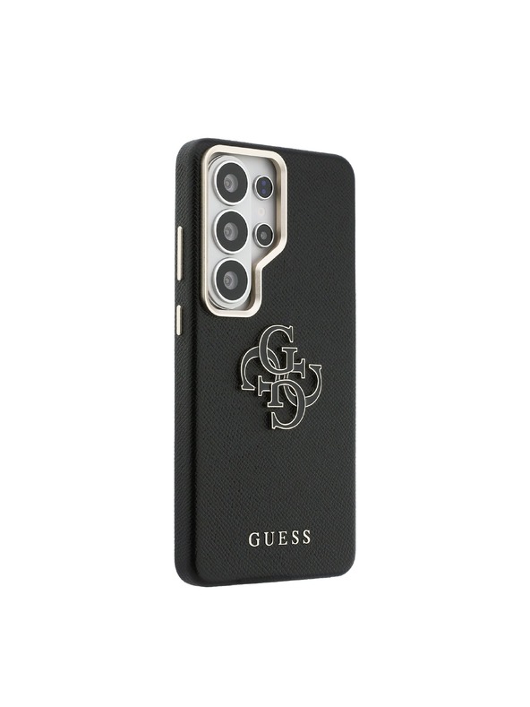 Guess Guess PU Grained 4G Resin Metal Logo Zadní Kryt pro Samsung Galaxy S26 Ultra Black