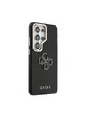 Guess Guess PU Grained 4G Resin Metal Logo Zadní Kryt pro Samsung Galaxy S26 Ultra Black