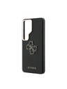 Guess Guess PU Grained 4G Resin Metal Logo Zadní Kryt pro Samsung Galaxy S26 Ultra Black