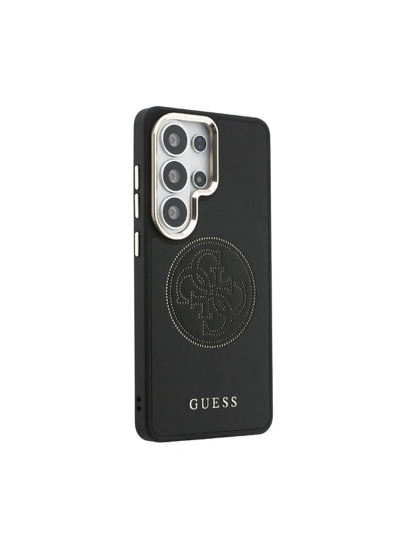 Guess Guess PU Perforated 4G Logo Magnetic Zadní Kryt pro Samsung Galaxy S26 Ultra Black