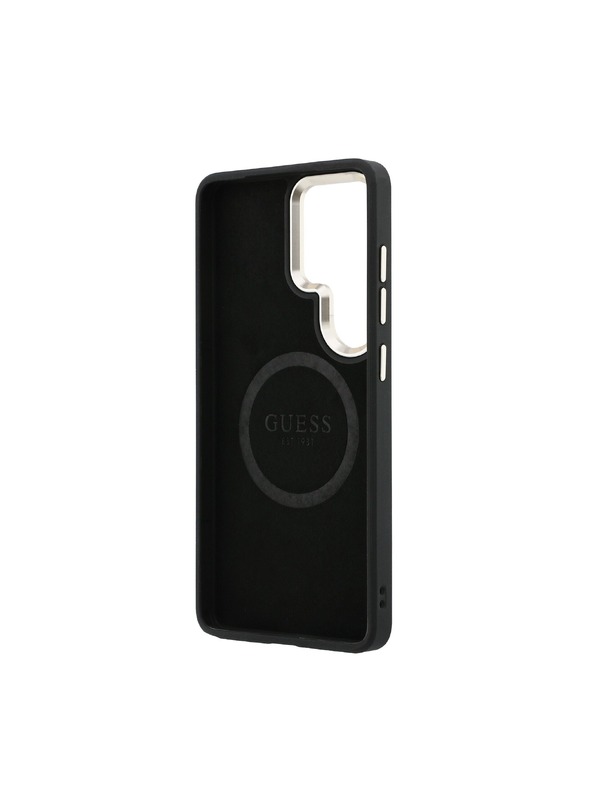 Guess Guess PU Perforated 4G Logo Magnetic Zadní Kryt pro Samsung Galaxy S26 Ultra Black