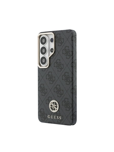 Guess Guess PU Leather 4G Strass Logo Gold Frame Magnetic Zadní Kryt pro Samsung Galaxy S26 Ultra Black