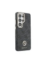Guess Guess PU Leather 4G Strass Logo Gold Frame Magnetic Zadní Kryt pro Samsung Galaxy S26 Ultra Black