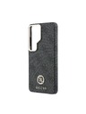 Guess Guess PU Leather 4G Strass Logo Gold Frame Magnetic Zadní Kryt pro Samsung Galaxy S26 Ultra Black