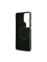 Guess Guess PU Leather 4G Strass Logo Gold Frame Magnetic Zadní Kryt pro Samsung Galaxy S26 Ultra Black