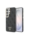 Guess Guess PU Leather 4G Strass Triangle Logo Gold Frame Magnetic Zadní Kryt pro Samsung Galaxy S26 Ultra Black