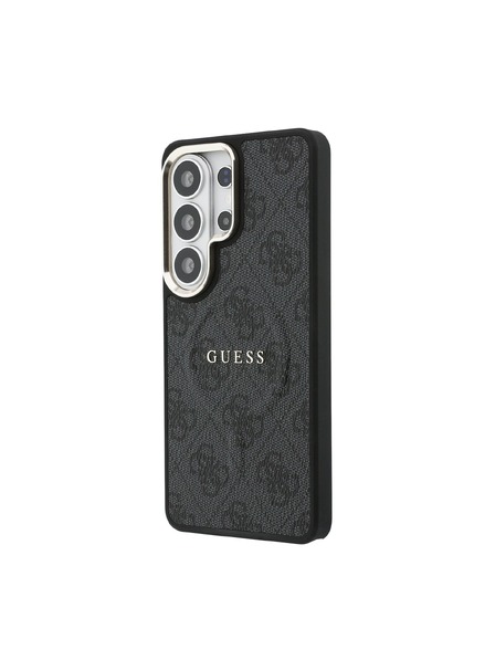 Guess Guess PU Leather 4G Gold Frame Magnetic Zadní Kryt pro Samsung Galaxy S26 Ultra Black
