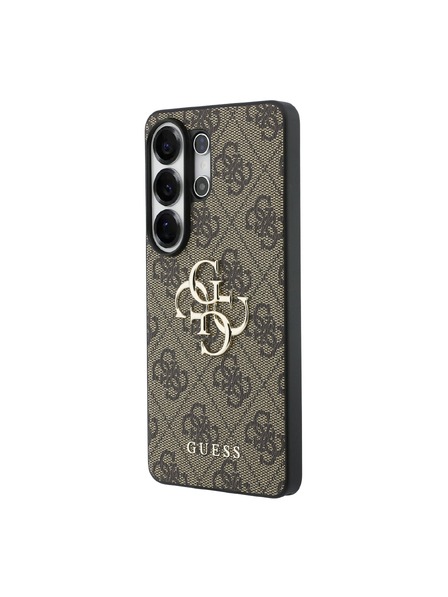 Guess Guess PU 4G Metal Logo Zadní Kryt pro Samsung Galaxy S26 Ultra Brown