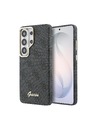 Guess Guess PU 4G Script Metal Logo Magnetic Zadní Kryt pro Samsung Galaxy S26 Ultra Black