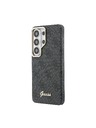 Guess Guess PU 4G Script Metal Logo Magnetic Zadní Kryt pro Samsung Galaxy S26 Ultra Black