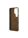 Guess Guess PU 4G Script Metal Logo Magnetic Zadní Kryt pro Samsung Galaxy S26 Ultra Brown